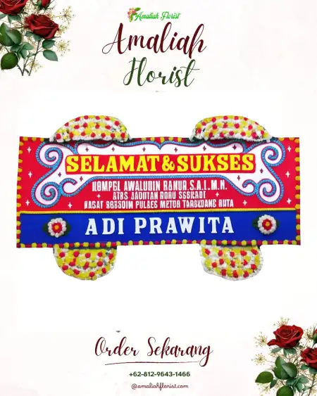 Papan Bunga Ucapan Selamat Keponggok